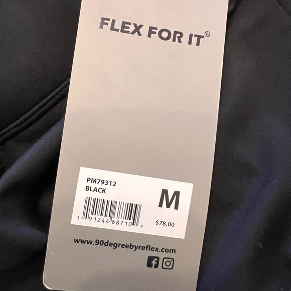 Men’s size medium 90 Degree by Reflex jogger athletic pants. New with tags! - Picture 4 of 4